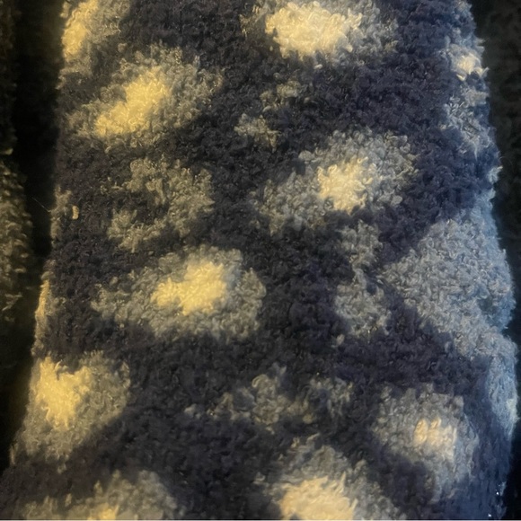 Cuddl Duds Sherpa Cozy Lined Socks Set of 2 Blue NWT - Picture 5 of 7